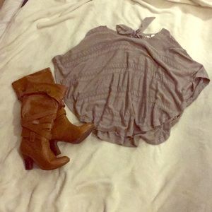 Lauren Conrad knit poncho sweater